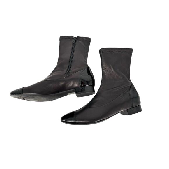 La babe Women’s Ankle Bootie Stretch Italy Designer Size 37 Cap Toe - Picture 5 of 12